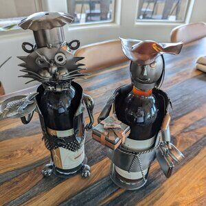 Metal Wine Bottle Holders - Shopper and Chef